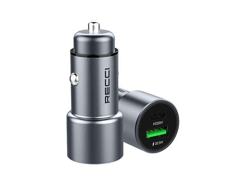 شارژر فندکی فست شارژ رسی مدل RCC-P01 PD Fast Charging Car Charger توان 42.5 وات