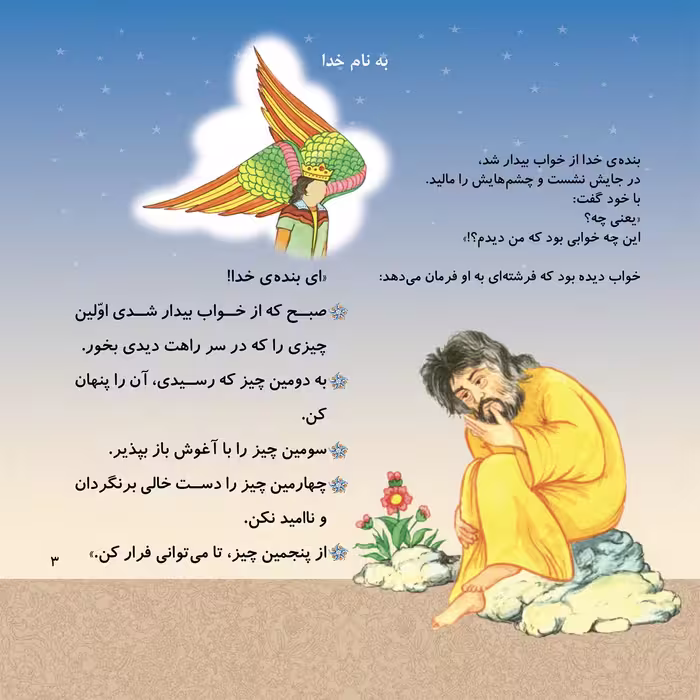 کتاب قصه ای از امام رضا (ع) فرشته گفت اثر فاطمه قدیانی انتشارات برف