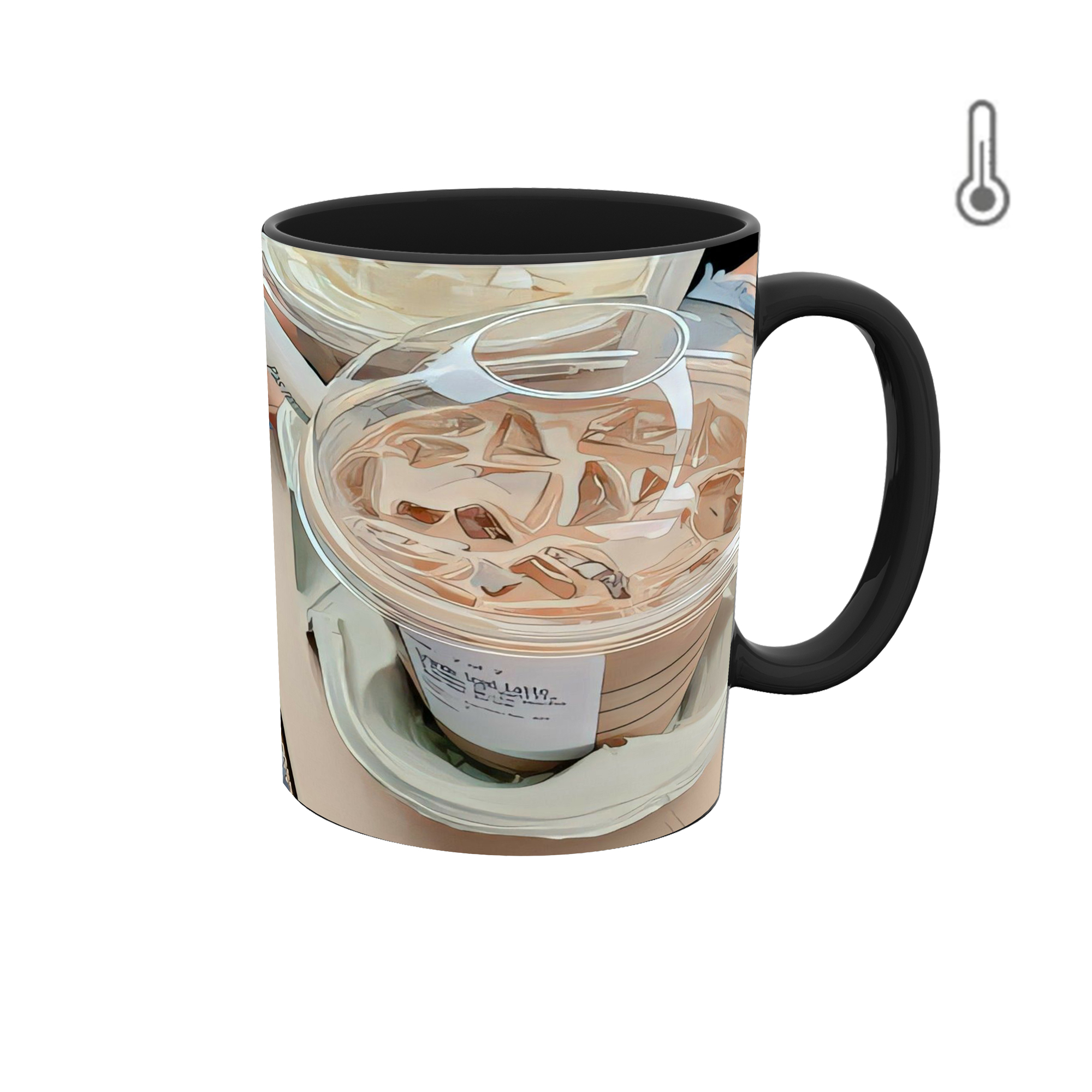 ماگ حرارتی طرح گرافیکی بستنی 