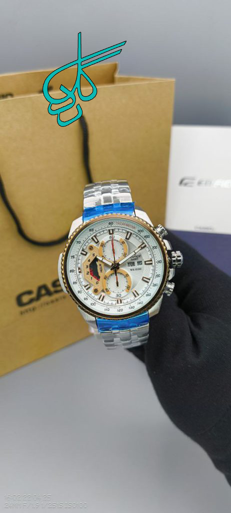 خرید ساعت مردانه کاسیو ادیفایس موتور ساخت ژاپن سه موتور فعال کیفیت عالی رنگ ثابت کد 1923194 - ردگل