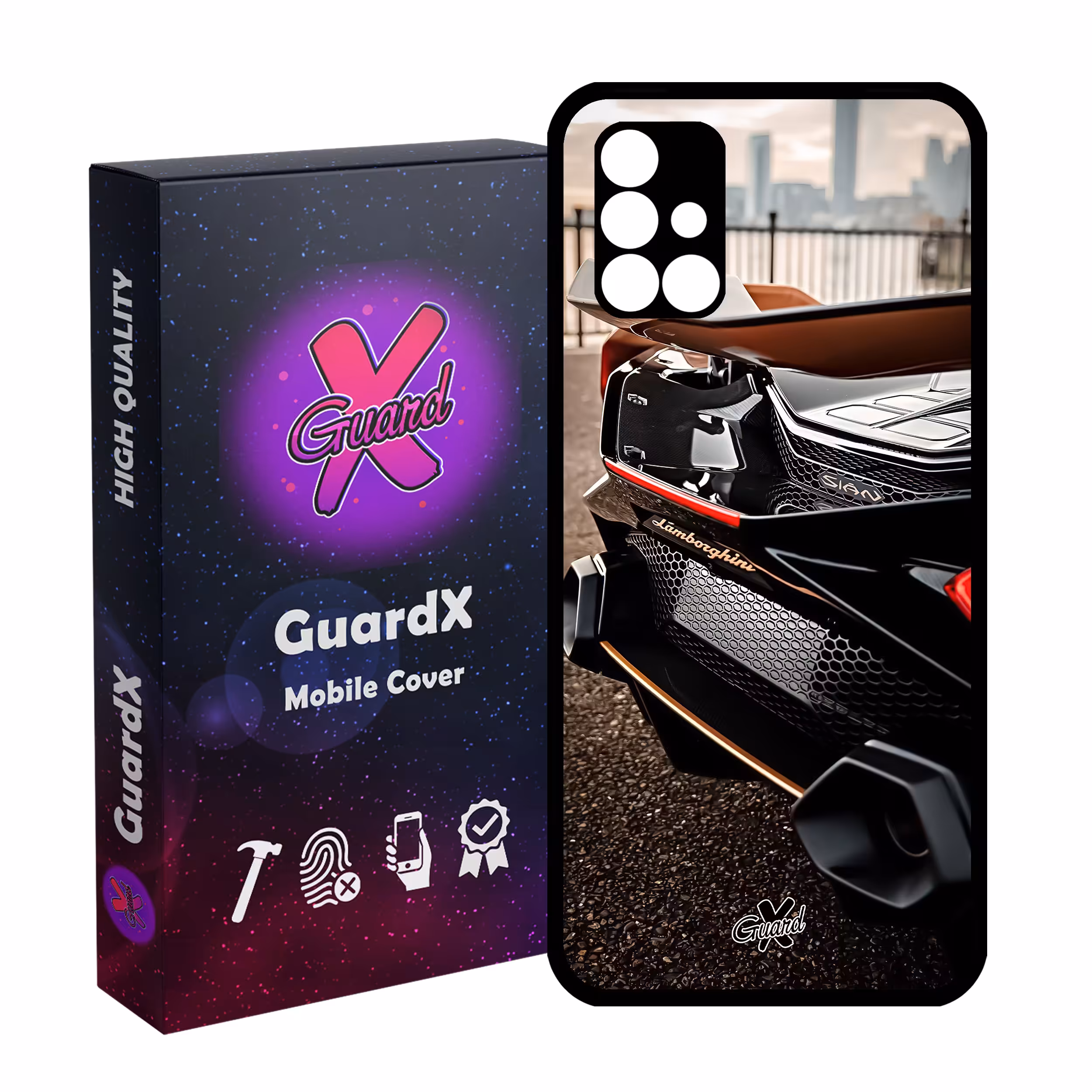 کاور گارد ایکس طرح لامبورگینی مدل Glass10492 مناسب برای گوشی موبایل سامسونگ Galaxy A51 5G