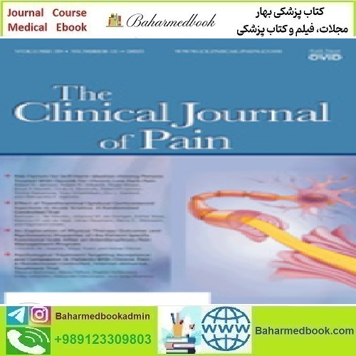 Clinical Journal of Pain Volume 39 1 to 12 2023 TRUE