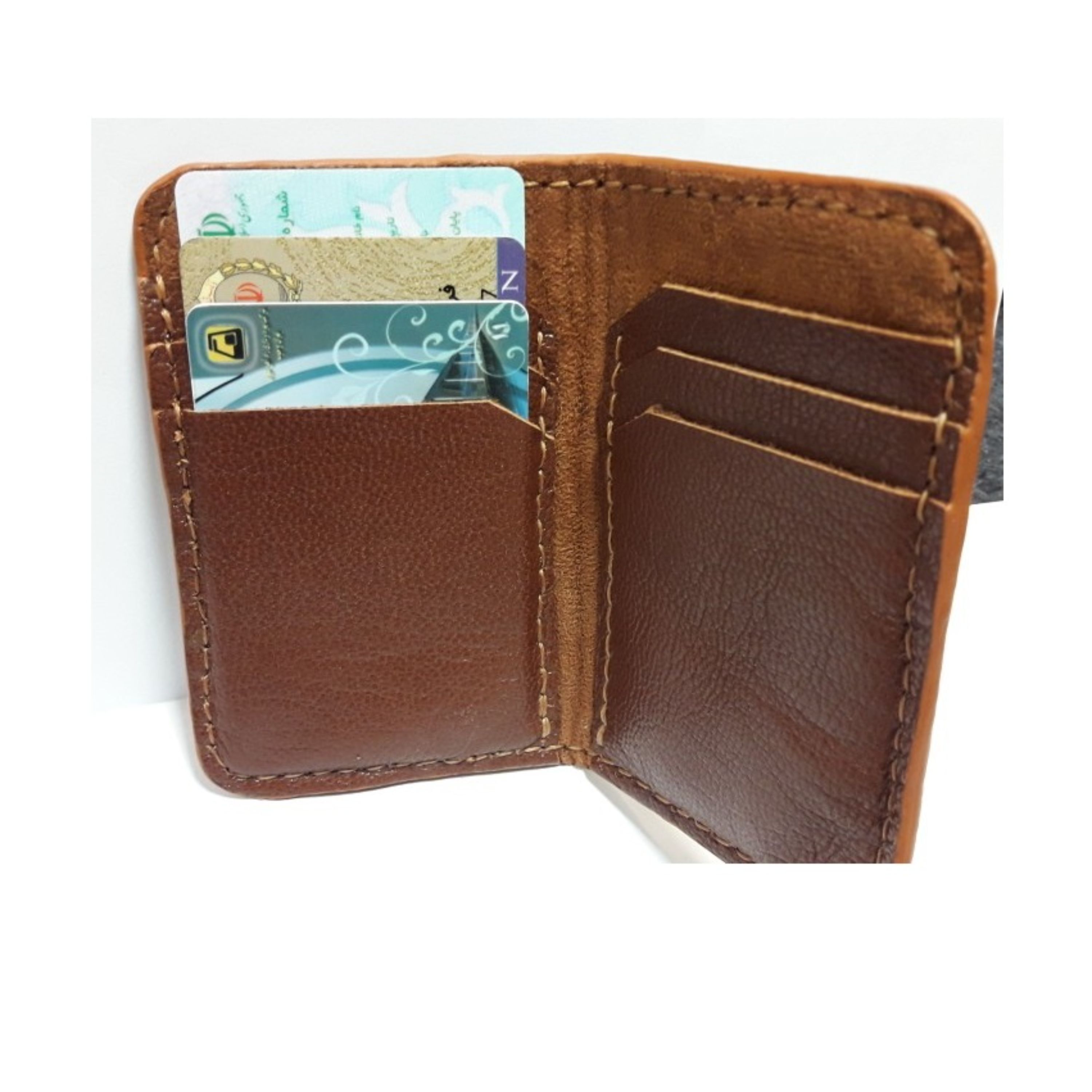 جاکارتی دست دوز 6 تایی چرم طبیعی