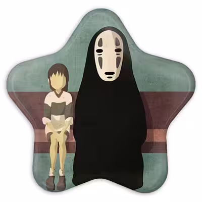 پیکسل خندالو طرح چیهیرو و نوفیس انیمه شهر اشباح مدل ستاره ای کد 12097