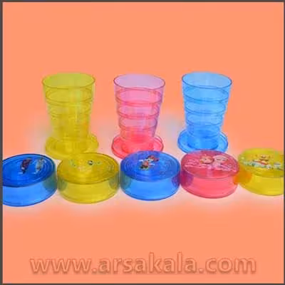 لیوان تاشو شفاف