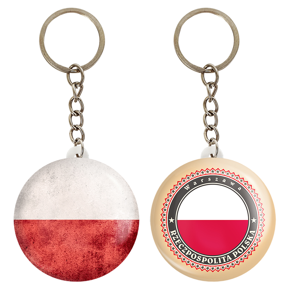 جاکلیدی خندالو مدل پرچم لهستان کد 2049220500 مجموعه 2 عددی