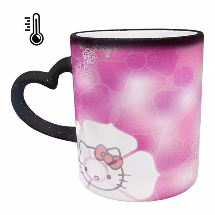 ماگ حرارتی مدل دسته قلبی اکلیلی طرح کیتی کد 5