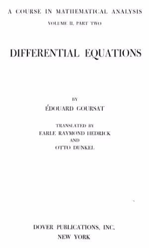 خرید و دانلود نسخه کامل کتاب A course in mathematical analysis. - part.2 Differential equations
