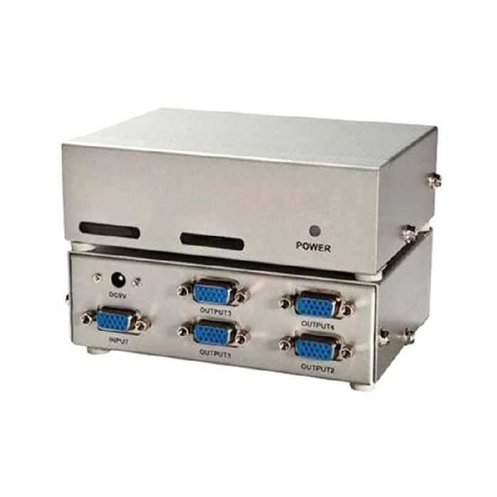 اسپلیتر 1 به 4 درگاه VGA برند دی نت 250MHz