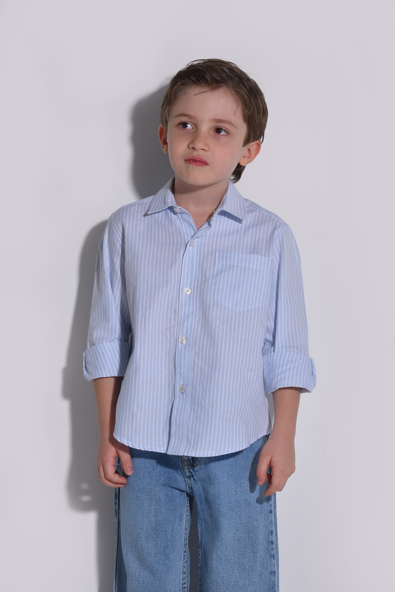 پیراهن آستین بلند راه راه