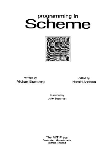 خرید و دانلود نسخه کامل کتاب Programming In Scheme