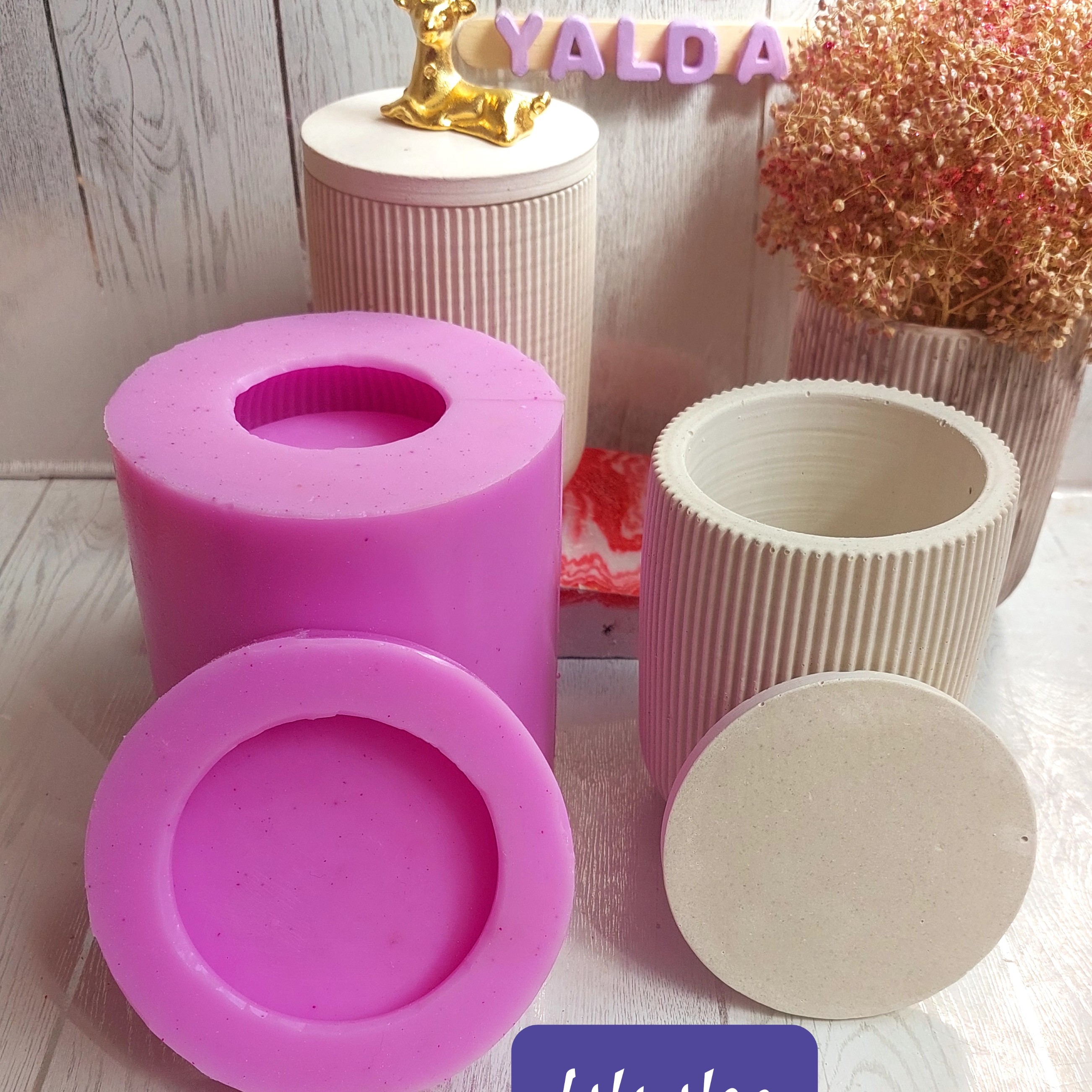 قالب سیلیکونی بانکه 12 سانتی شیار دار