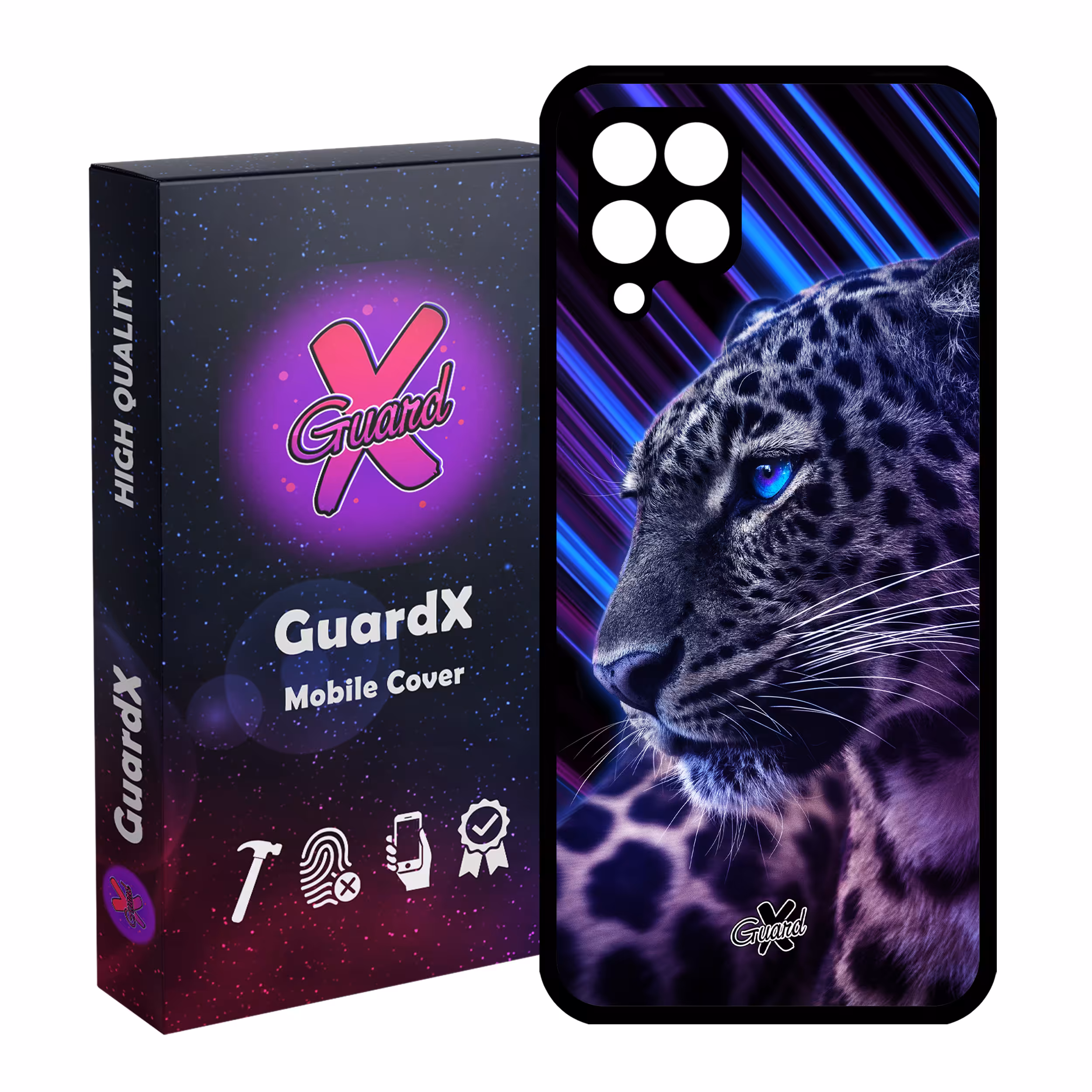 کاور گارد ایکس طرح Leopard مدل Glass10206 مناسب برای گوشی موبایل سامسونگ Galaxy M32 4G / F22