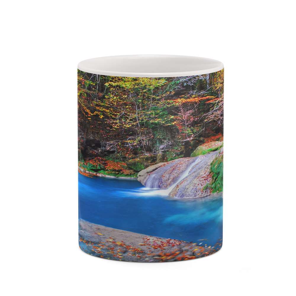 ماگ کاکتی طرح منظره پاییزی مدل mgh18600