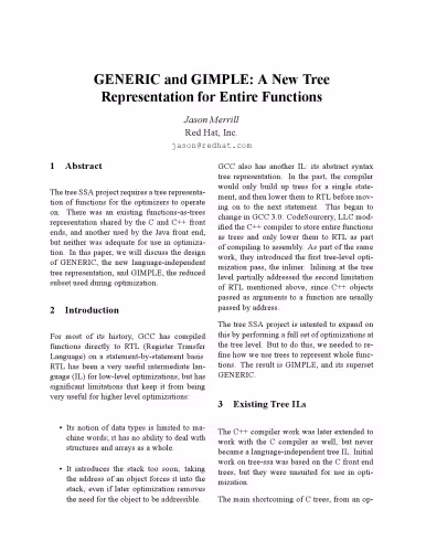 خرید و دانلود نسخه کامل کتاب GENERIC and GIMPLE: A New Tree Representation for Entire Functions