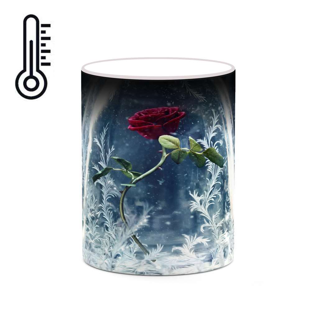 ماگ حرارتی کاکتی طرح کارتون Beauty And The Beast مدل mgh22282