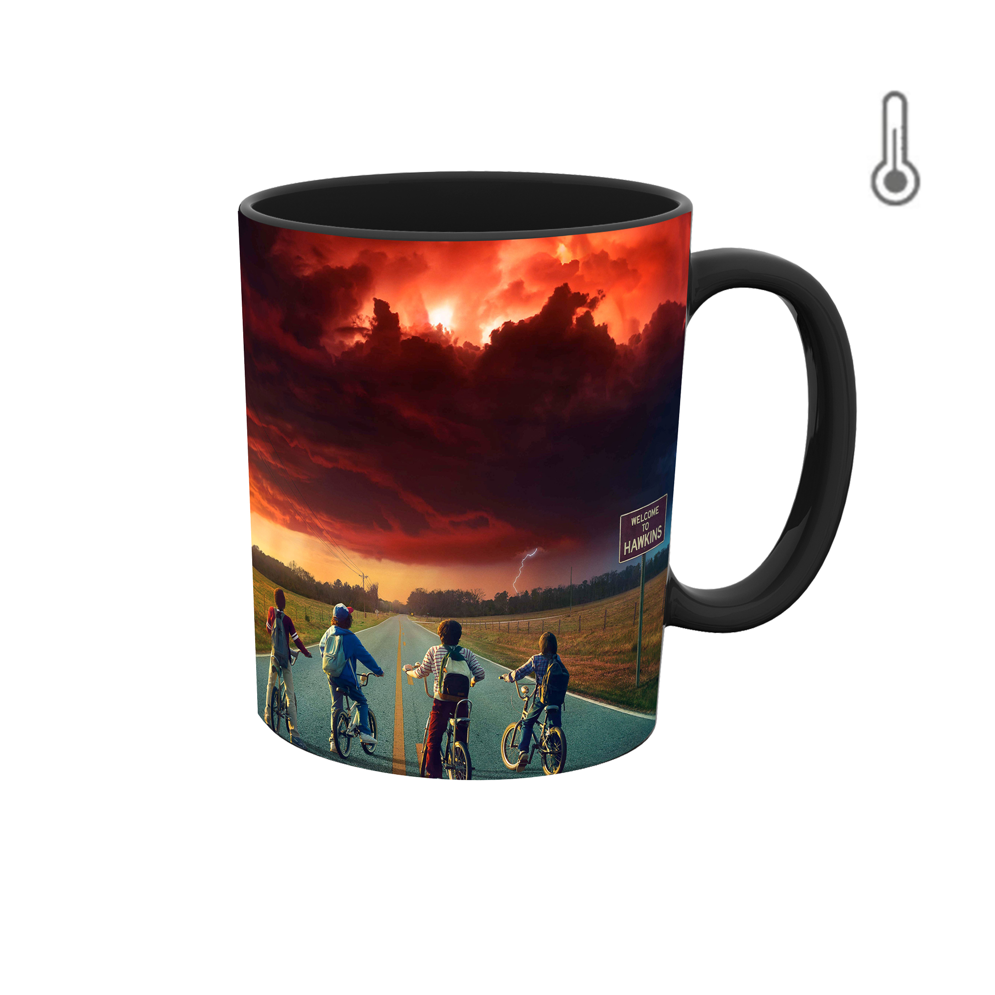 ماگ حرارتی طرح سریال چیز های عجیب