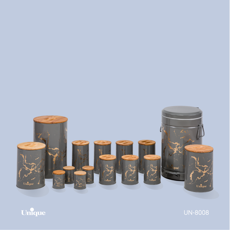 ست 15 فانتزی طوسی ماربل درب بامبو یونیک کد محصول: UN-8008