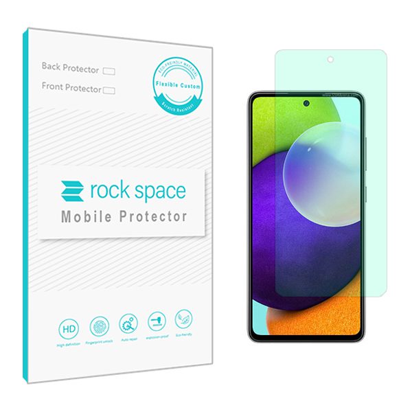 گلس سامسونگ A52 مدل نانو هیدروژل گرین لایت برند راک اسپیس کد S