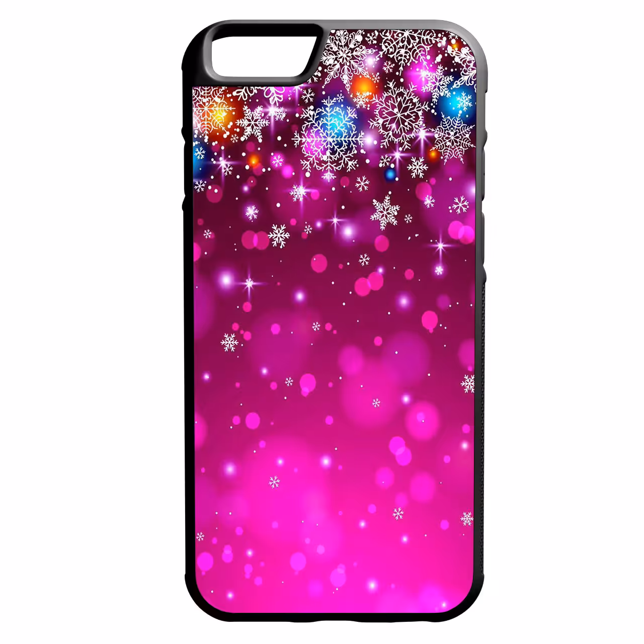 کاور طرح برف بنفش کد 10039 مناسب برای گوشی موبایل اپل iphone 6/6s