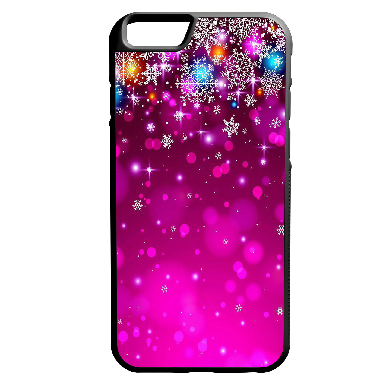 کاور طرح برف بنفش کد 10039 مناسب برای گوشی موبایل اپل iphone 6/6s