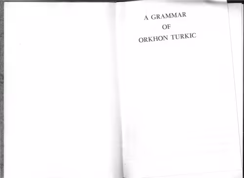خرید و دانلود نسخه کامل کتاب A Grammar of Orkhon Turkic (Uralic and Altaic)