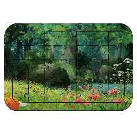 پازل 35 تکه طرح نقاشی جنگل و رودخانه مدل NI1923