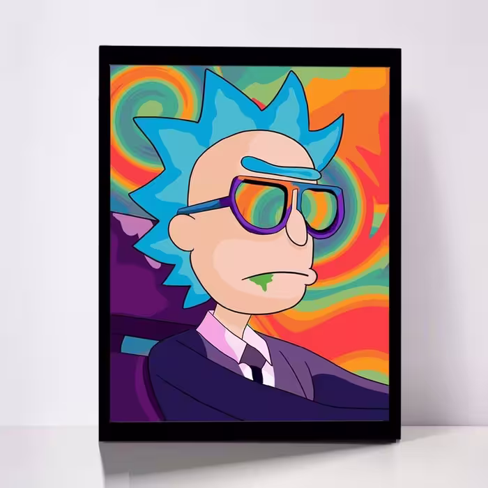 تابلو مدل Rick &amp; Morty کد F-1073