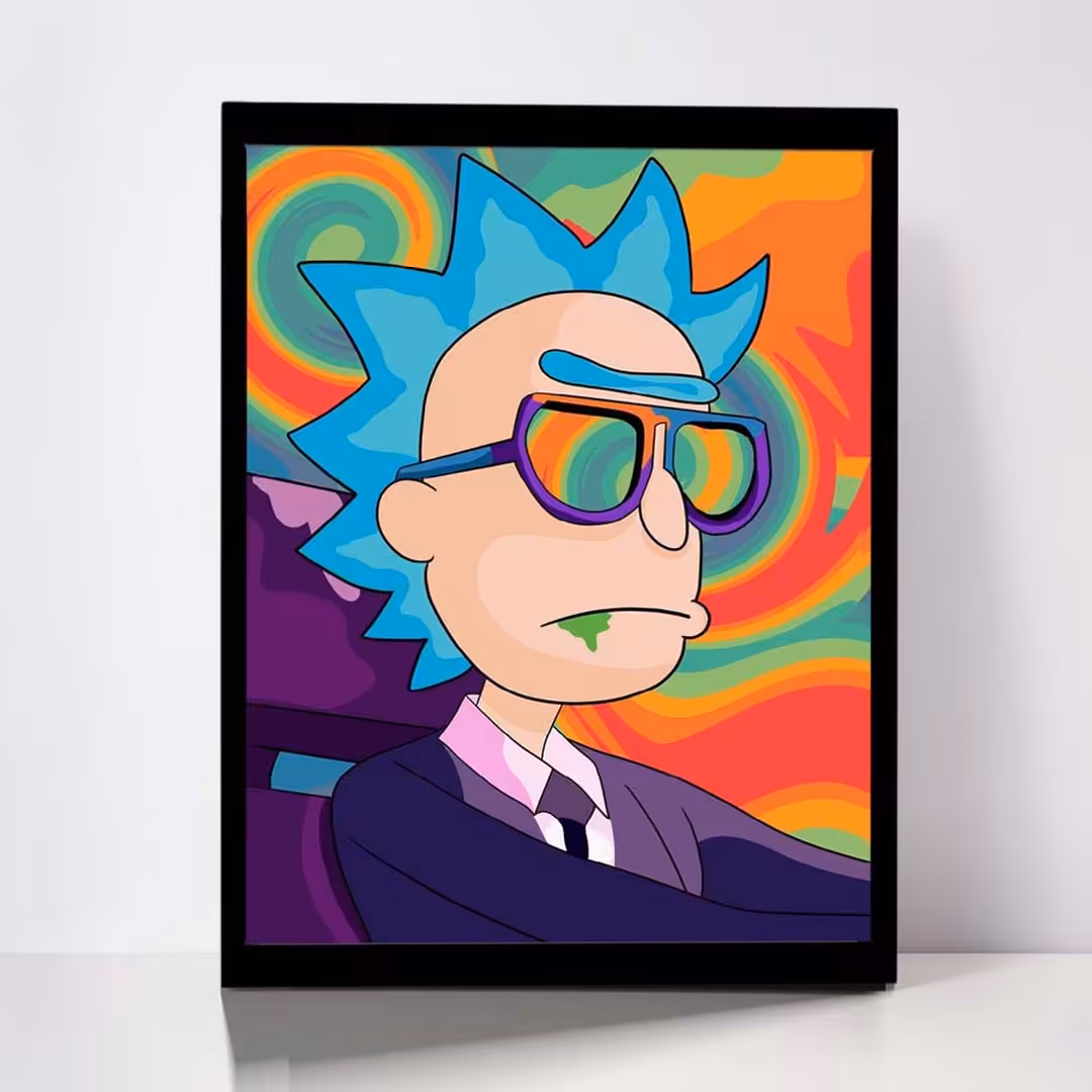 تابلو مدل Rick &amp; Morty کد F-1073