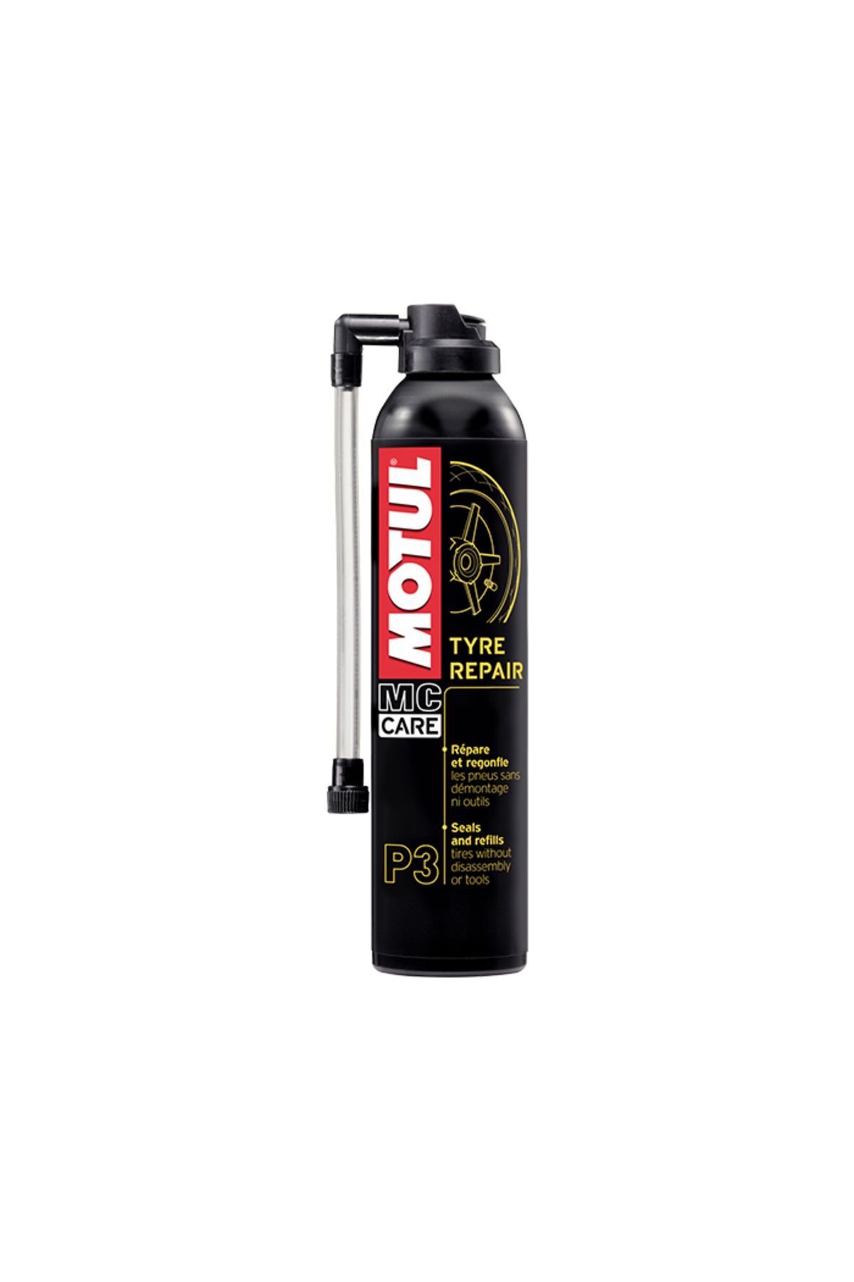 محصول مراقبت از لاستیک اسپری تعمیر P3 300 میل ترمیم موتول Motul