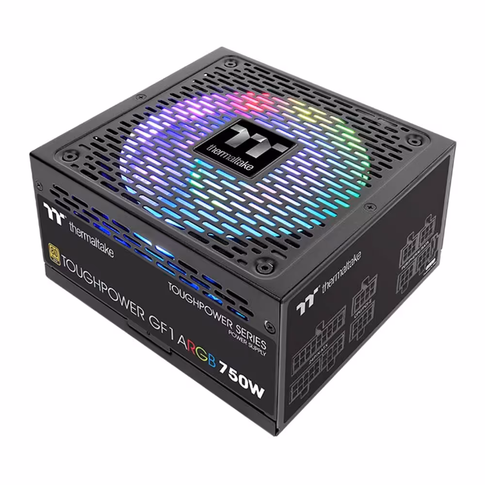 منبع تغذیه کامپیوتر ترمالتیک مدل Toughpower GF1 ARGB 750W Gold