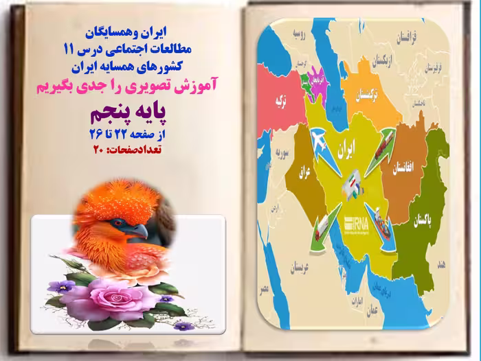 PowerPoint  ایران وهمسایگان  مطالعات اجتماعی درس 11 کشورهای همسایه ایران آموزش تصویری را جدی بگی