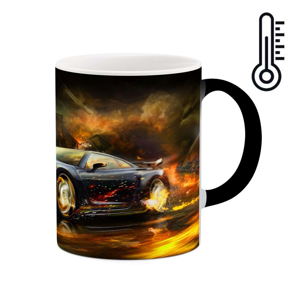 ماگ حرارتی طرح ماشین مدل mgh12183