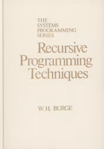 خرید و دانلود نسخه کامل کتاب Recursive Programming Techniques