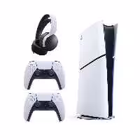 کنسول بازی سونی مدل دیجیتال PlayStation 5 Slim ظرفیت یک ترابایت ریجن 2016A اروپا   دسته اضافی و هدست pulse 3D