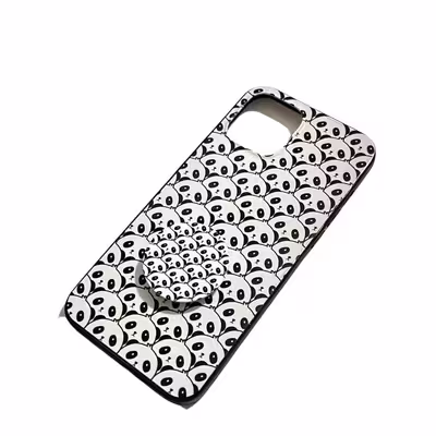 کاور طرح PANDA مناسب برای گوشی موبایل اپل IPHONE 11 PRO به همراه پایه نگهدارنده