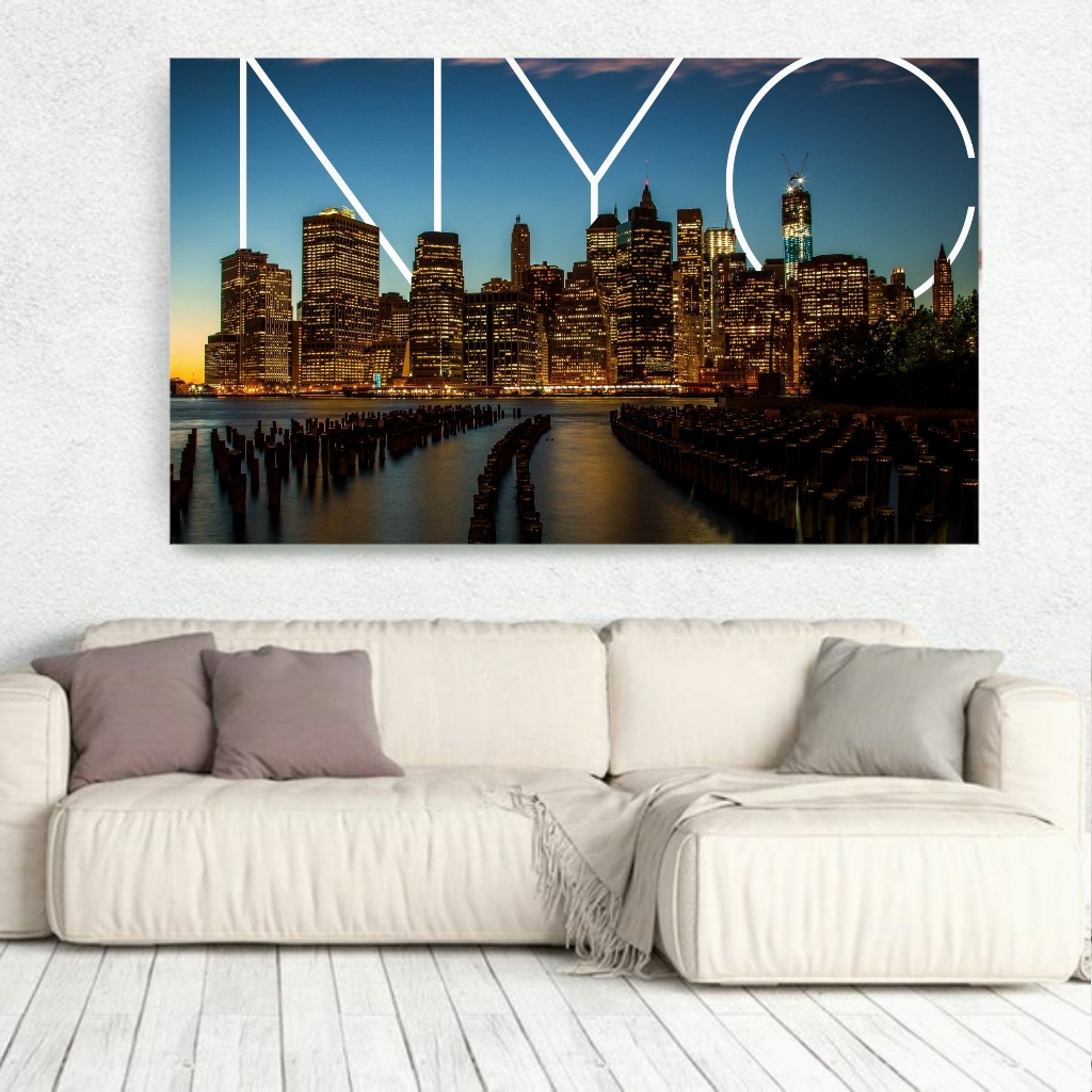  تابلو بوم طرح نیویورک مدل BH128