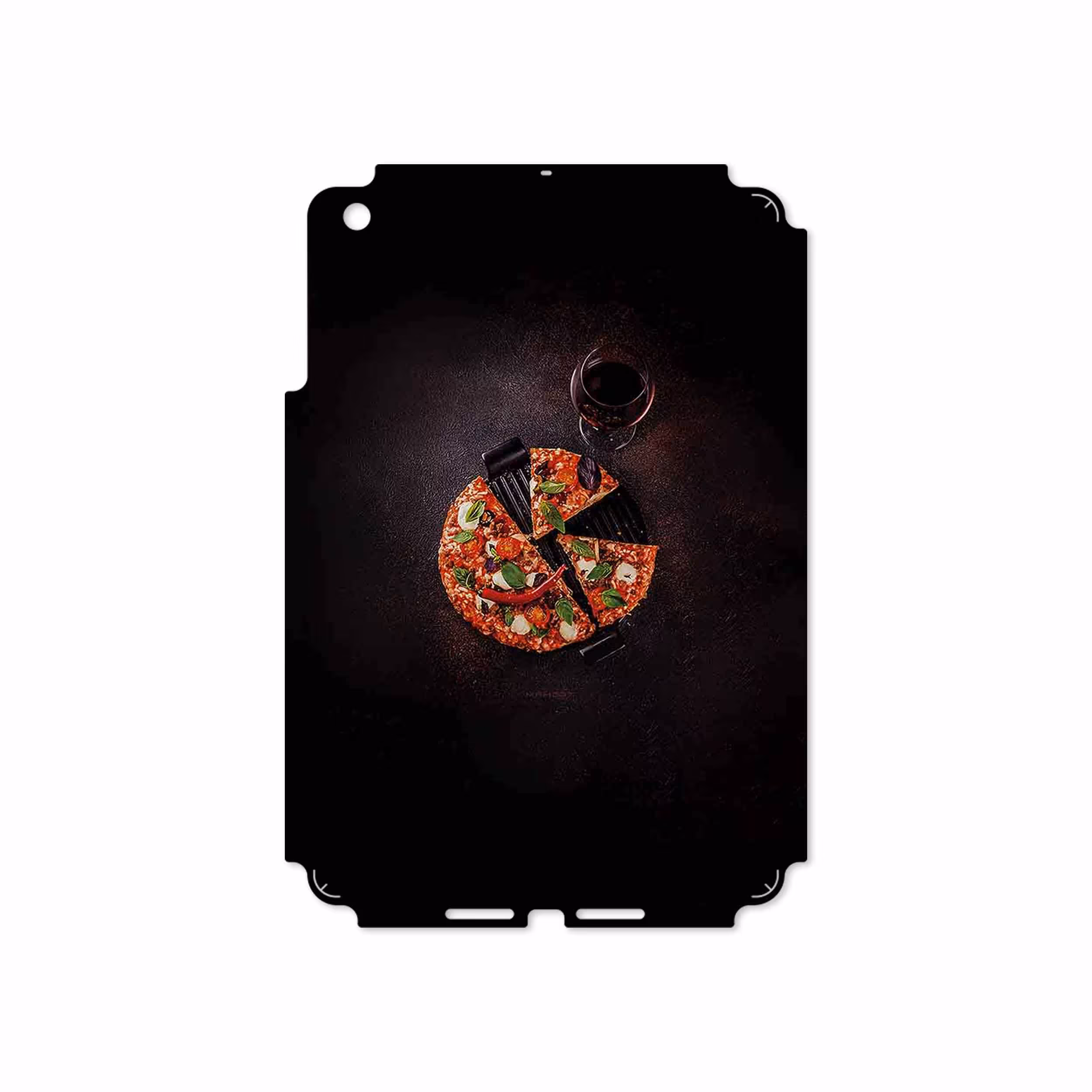 برچسب پوششی ماهوت مدل Pizza مناسب برای تبلت اپل iPad mini 2012 A1455