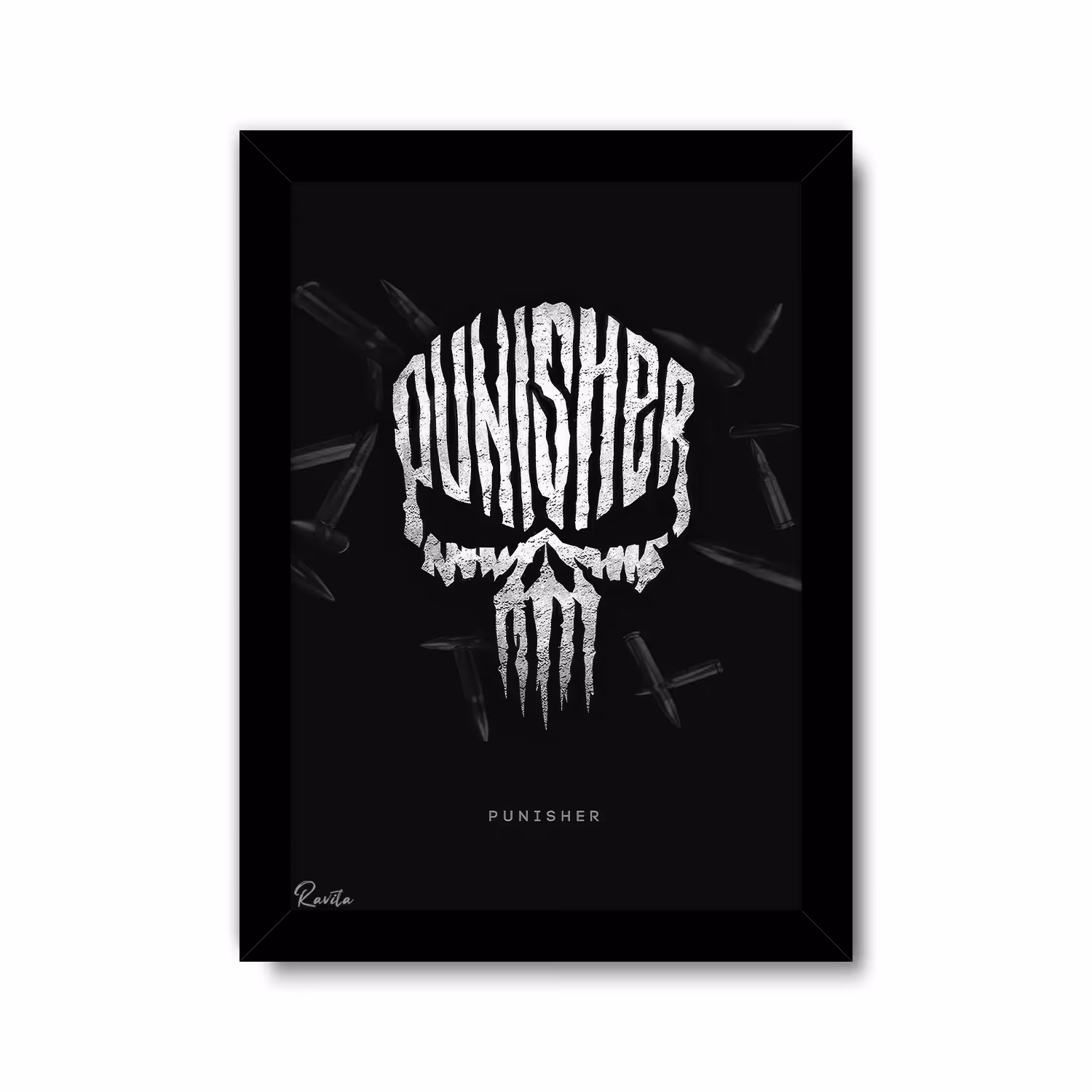 تابلو تکی طرح پانیشر | Punisher کد 3584