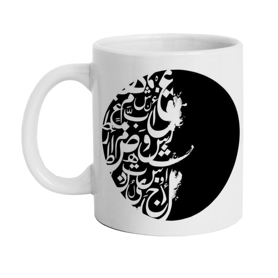 ماگ دارلی طرح سیاه مشق مدل DarlyM540