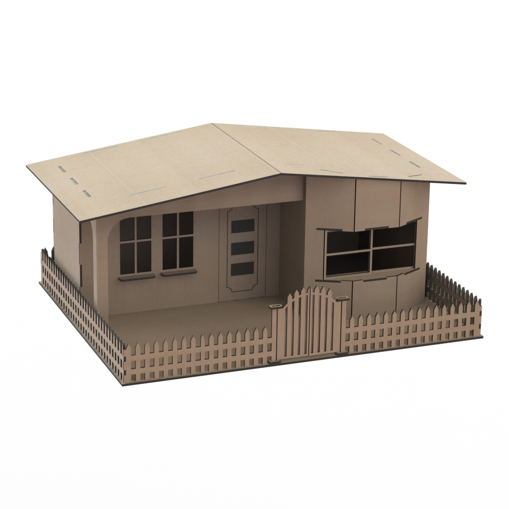 ساختنی مدل سه بعدی ماکت خانه کد M12