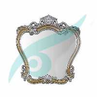آینه دستشویی کیان نقره‌ای - آینه و روشویی تجسم