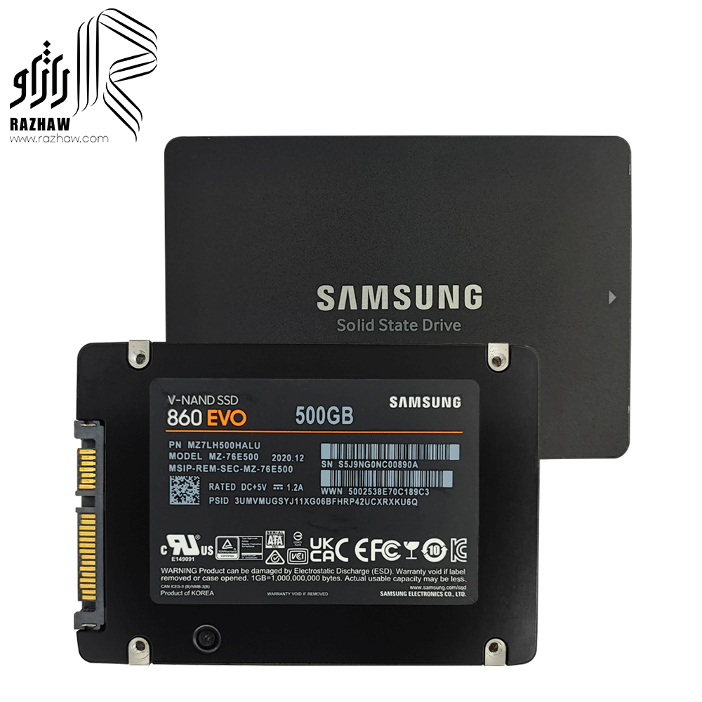 حافظه SSD SATA سامسونگ مدل EVO 860 ظرفیت 500 گیگابایت