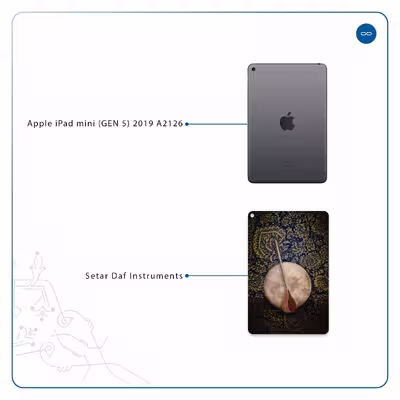 برچسب پوششی ماهوت مدل Setar-Daf-Instruments مناسب برای تبلت اپل iPad mini (GEN 5) 2019 A2126