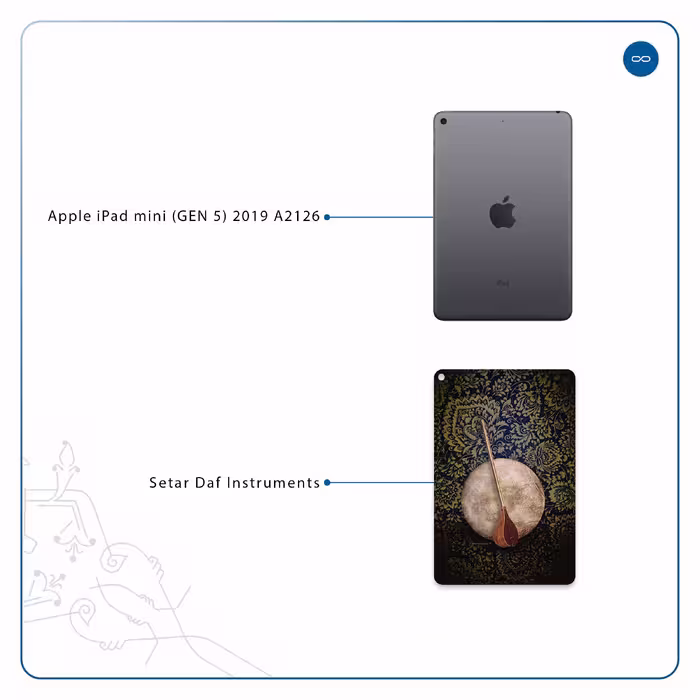 برچسب پوششی ماهوت مدل Setar-Daf-Instruments مناسب برای تبلت اپل iPad mini (GEN 5) 2019 A2126