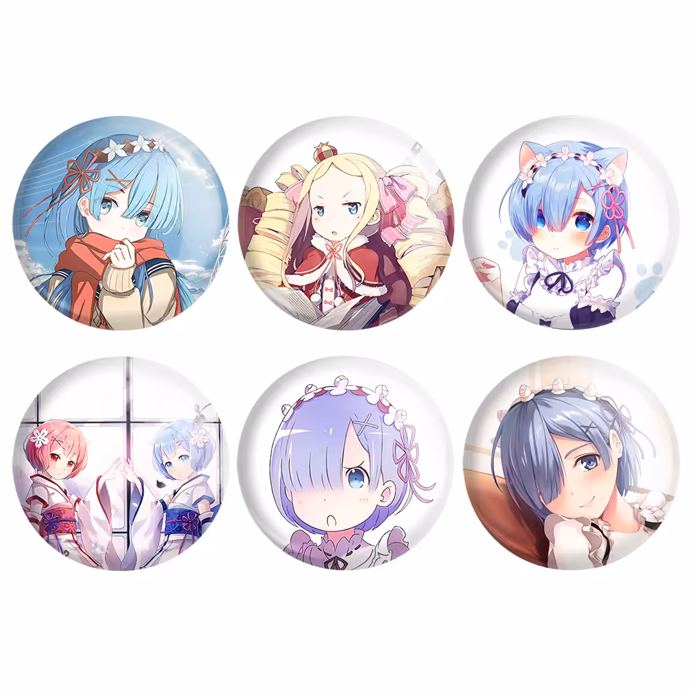 پیکسل خندالو مدل انیمه ری زیرو کد 571B مجموعه 6 عددی