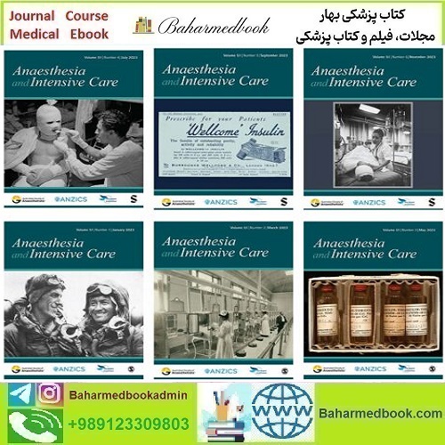Anaesthesia & Intensive Care 2023 Full Archives TRUE PDF