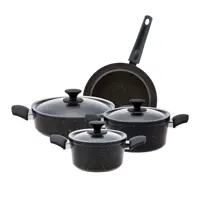 سرویس قابلمه 7 پارچه کاراجا مدل Biogranit Blackgold V1