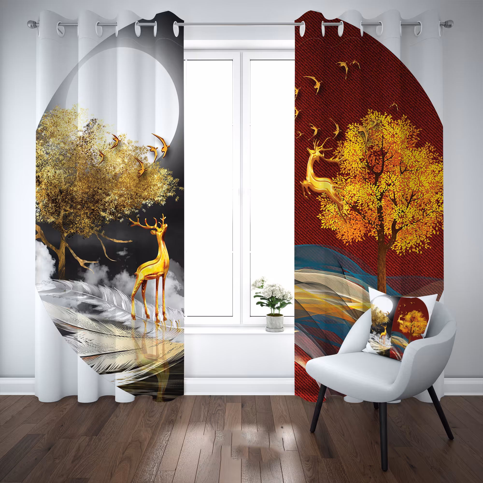 پرده مدل b2433 سایز 140×280 سانتی متر