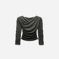 تیشرت زنانه زارا SOFT GATHERED T-SHIRT | تهران زارا TehranZara